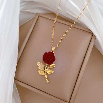 COLLAR ROSA ETERNA - Hazla llorar de emoción