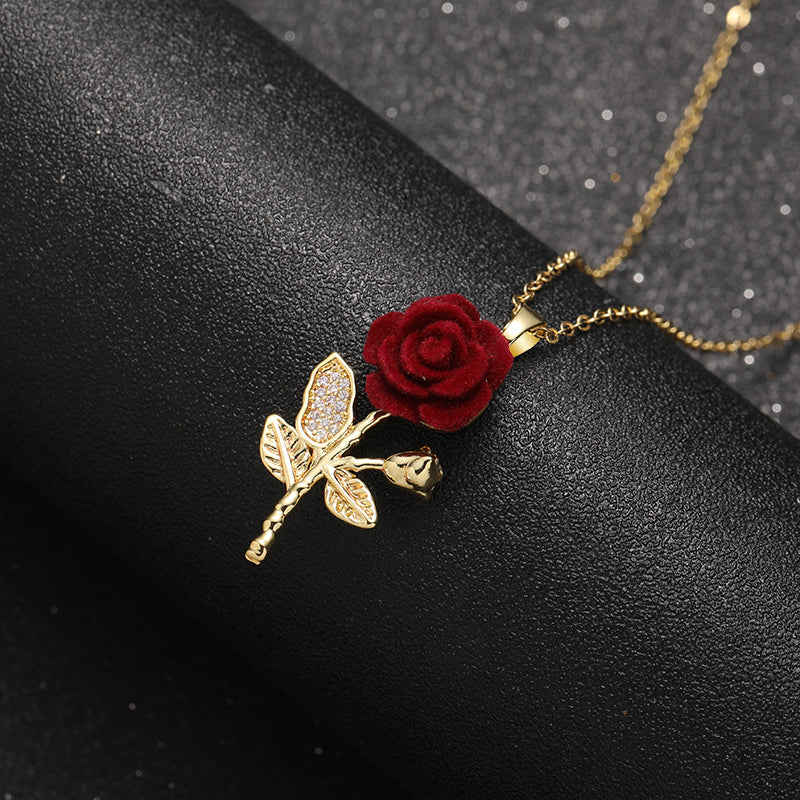 COLLAR ROSA ETERNA - Hazla llorar de emoción